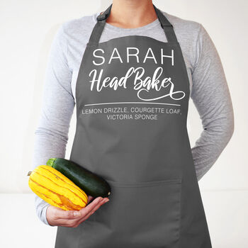 Personalised Head Baker Apron, Perfect Gift, 5 of 12