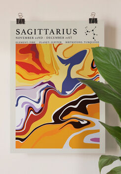 Sagittarius Astrology Print, 3 of 4