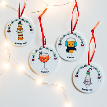 Personalised Drink Christmas Tree Decoration, 8 of 11
