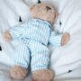 Gentleman Ted In Pyjamas Soft Bear Toy For Baby And Toddler, thumbnail 8 of 11