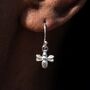 Bee Hook Earrings, Sterling Silver Or Gold Plated, thumbnail 1 of 8