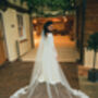 Nina Dramatic Flower Lace Wedding Veil, thumbnail 7 of 7