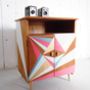 Geometric Painted Record Cabinet, thumbnail 2 of 7