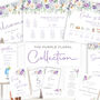 Wedding Invitation Purple Lilac Floral, thumbnail 6 of 6