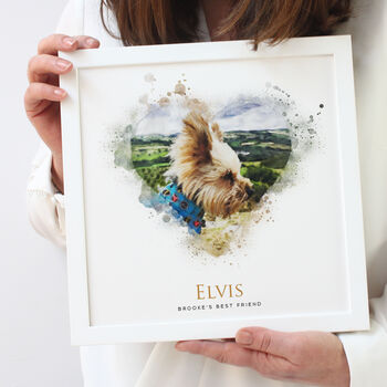 Voucher For Personalised Pet Watercolour Framed Print, 2 of 8