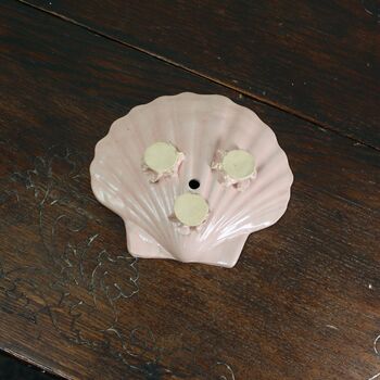 Scallop Shell Soap Dish In Pink, 3 of 4