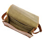 Personalised Large Brown Leather Messenger Bag, thumbnail 5 of 9