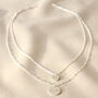 Personalised Sterling Silver Layered Disc Necklace, thumbnail 5 of 8