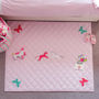 Girl's Unicorn And Butterfly Pink Floor And Play Mat, thumbnail 2 of 5