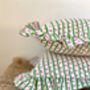 Indian Block Print Frilly Cushion, thumbnail 6 of 6