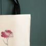 Personalised Birthday Birth Flower Short Handled Tote Bag, thumbnail 4 of 5