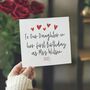 To My/Our Daughter On Her First Birthday As A Mrs Surname Card, thumbnail 1 of 4