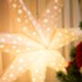 Set Of Three White Christmas Star Lanterns, thumbnail 5 of 7