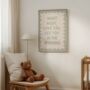 Night Night Wall Print | Tranquil Green, thumbnail 1 of 3