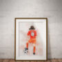 Personalised Girls Football Art Print, thumbnail 2 of 10