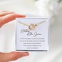 Mother Of The Groom Necklace – Wedding Gift For Mother In Law, Mum, Interlocking Circle Jewellery, Wedding Keepsake, thumbnail 1 of 8