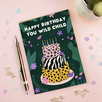 Wild Child Birthday Card, 2 of 5