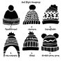 Bobble Hats Personalised Family Christmas Card, thumbnail 4 of 5