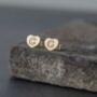 Heart Letter Initial Stainless Steel Stud Earring, thumbnail 5 of 12