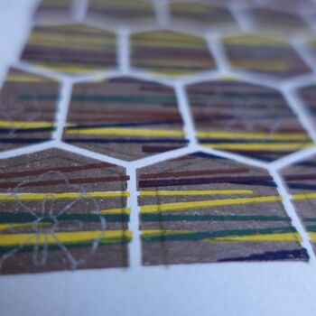 Abstract Art Honeycomb Print, 7 of 10