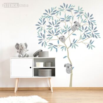 Round Tree With Koalas Stencil Pack, 4 of 7