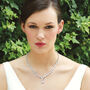 Mansfield Rhodium Plated Statement Necklace, thumbnail 5 of 6