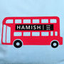 London Bus Personalised Baby Blanket, thumbnail 4 of 5