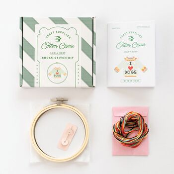 I Love Dogs Cross Stitch Kit, 4 of 4