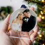 Personalised First Christmas Married Photo Ornament Gift, thumbnail 2 of 11
