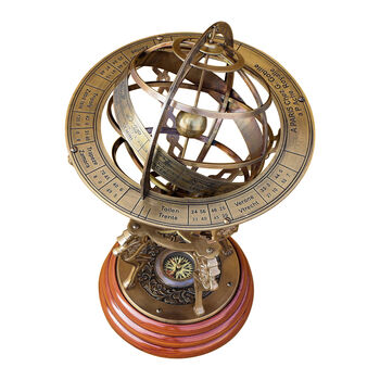 18 Inch Armillary Sphere With Compass, 8 of 9