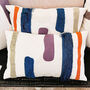 Animate Brights Applique Embroidered Oblong Cushion, thumbnail 1 of 6