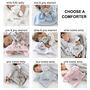 Personalised White Baby Gown And Teddy Comforter Set, thumbnail 2 of 12