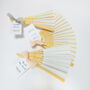 Wedding Hand Fan Guest Gift With Personalised Tag, thumbnail 6 of 8