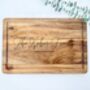 Personalised Engraved Acacia Wood Cheese Board, thumbnail 8 of 9
