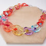 Chunky Multicolour Acrylic Statement Necklace, thumbnail 3 of 3