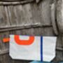 No1 Large Upcycled Versatile Sailcloth Pouch, thumbnail 6 of 9