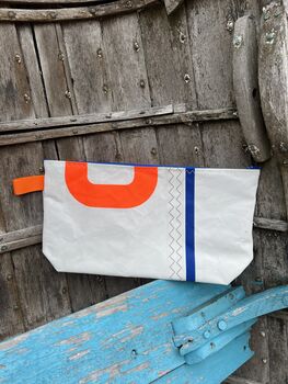 No1 Large Upcycled Versatile Sailcloth Pouch, 6 of 9