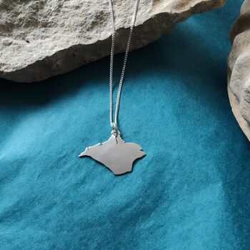 Isle Of Wight Shaped Pendant, 2 of 6