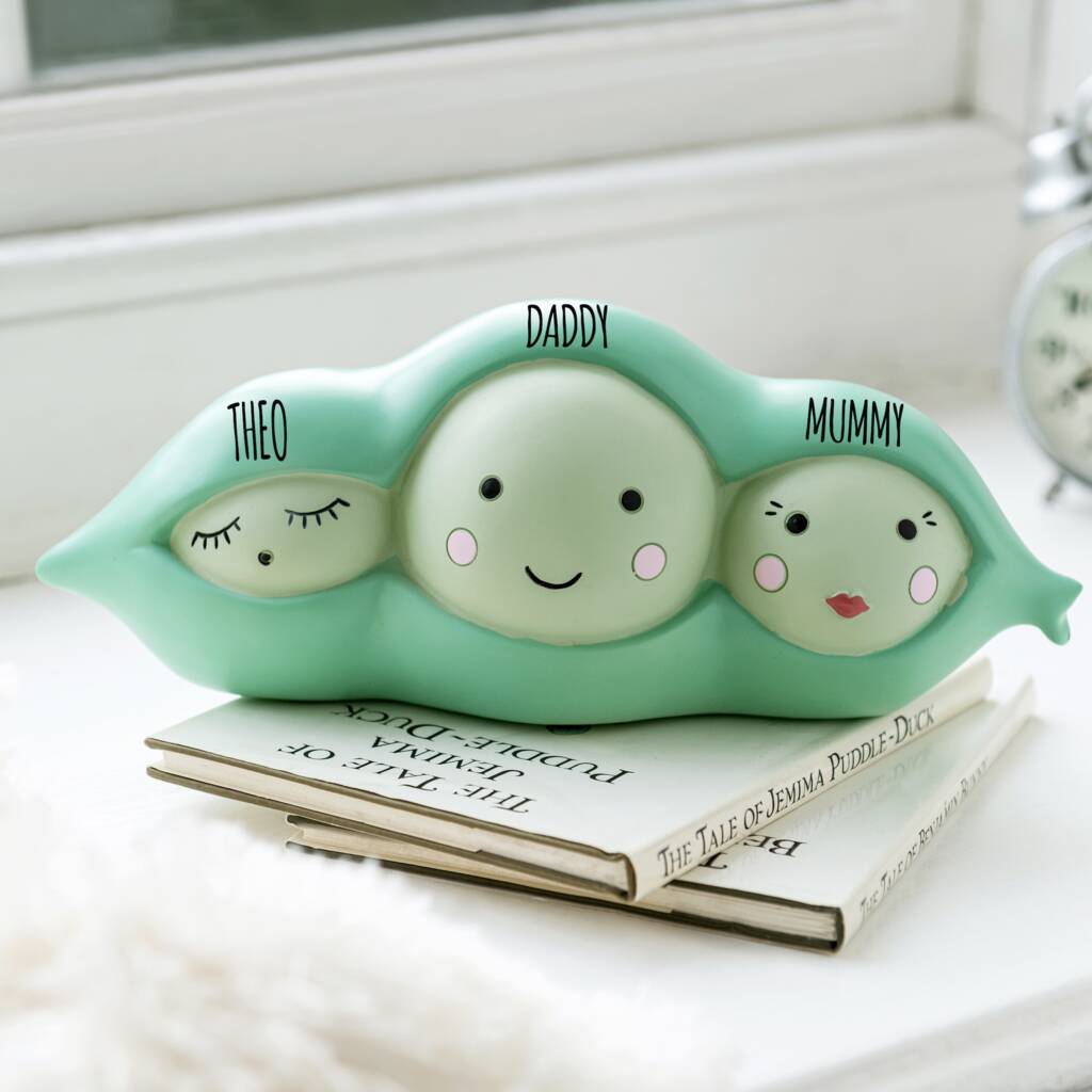 Personalised Three Peas In A Pod LED Light, 1 of 2