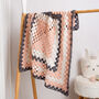 Granny Square Baby Blanket Easy Crochet Kit, thumbnail 1 of 9