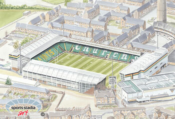 Northampton Saints Franklins Gardens Stadium Art Print, 2 of 2