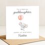 Personalised Goddaughter 1st Birthday Card, thumbnail 2 of 6