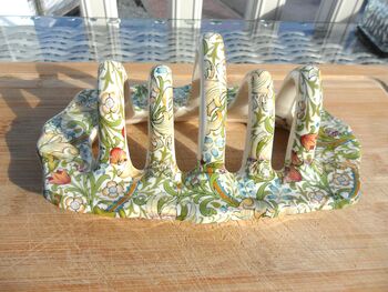 Toast Rack In William Morris Golden Lily Design, 4 of 10