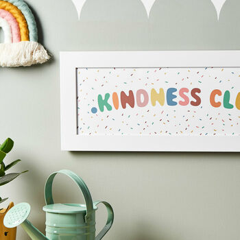 Children's Kindness Club Framed Nursery Print, 2 of 4