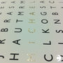Personalised Word Search Silkscreen Print In 24ct Gold, thumbnail 4 of 8