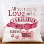 Personalised Dog Lover Breed And Name Cushion, thumbnail 2 of 6