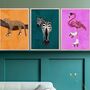 Set Of Three Custom Colour Prints Animals Wearing Shoes, thumbnail 1 of 10