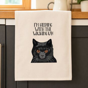 Personalised Cat Tea Towel, 2 of 12