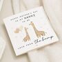 Nanny To Be Giraffes Mothers Day Card From Bump, thumbnail 1 of 7