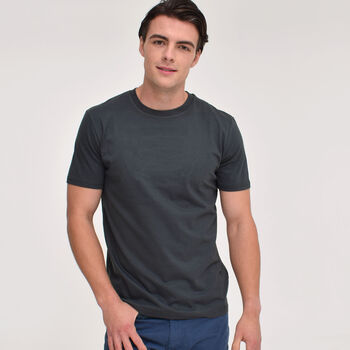 Two Pack Light And Dark Grey Organic Plain T Shirts, 6 of 9